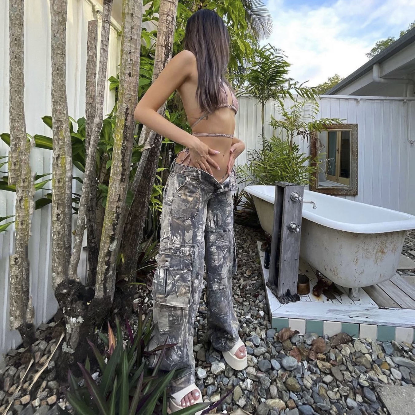 Unisex Camo Cargo Pants