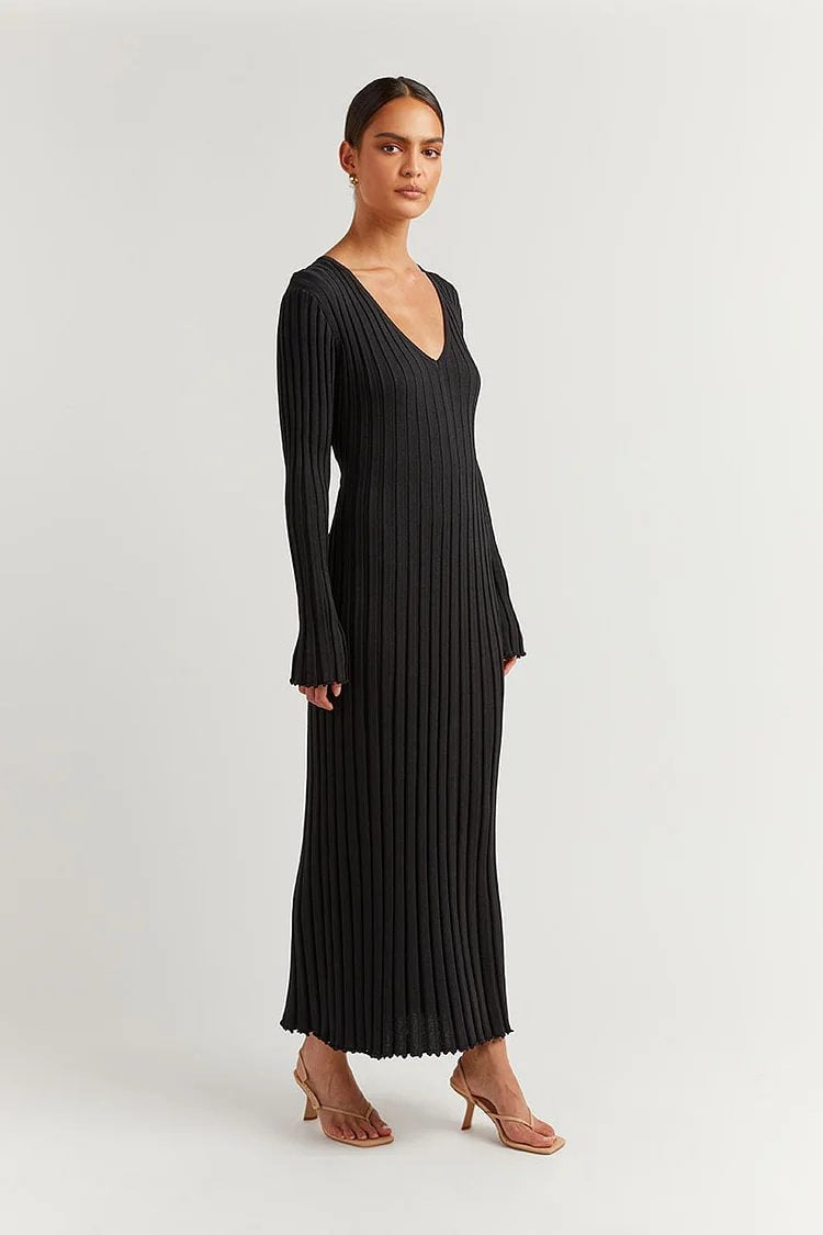 Gebreide Midi Dress