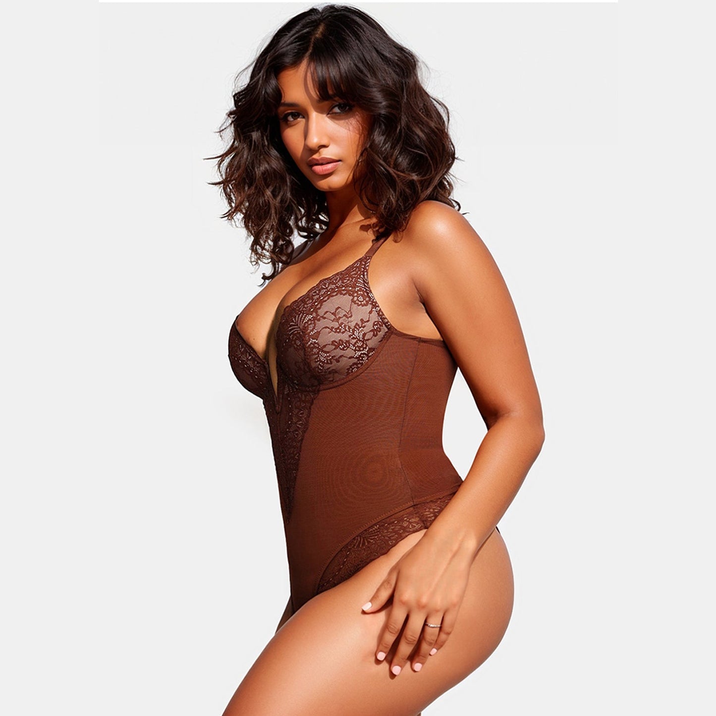 Shapewear Bodysuit met diepe V-hals 1+1 GRATIS