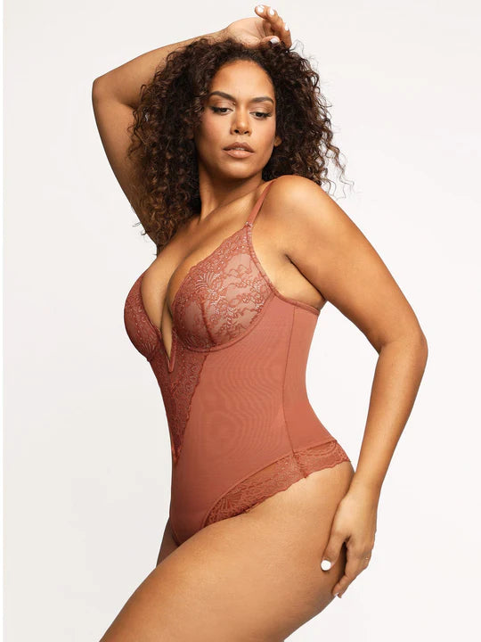 Shapewear Bodysuit met diepe V-hals 1+1 GRATIS